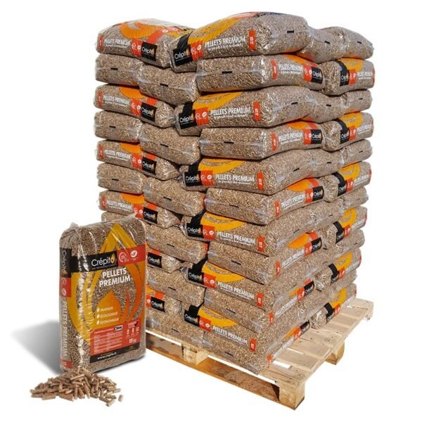 Pellets Premium CréPito – 72 Sacs de 15 Kg (100 % Naturels, Sans Additif, Haut Rendement)