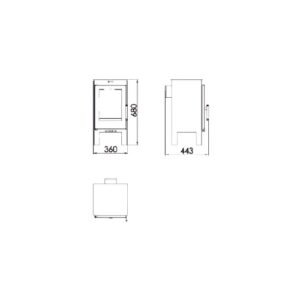 Poêle à bois Lys - 6,3 Kw (1)