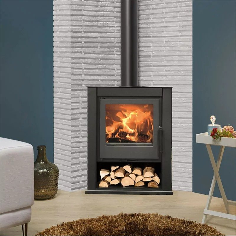 Poêle à bois d'angle SAGRES - 6,85 Kw (2)