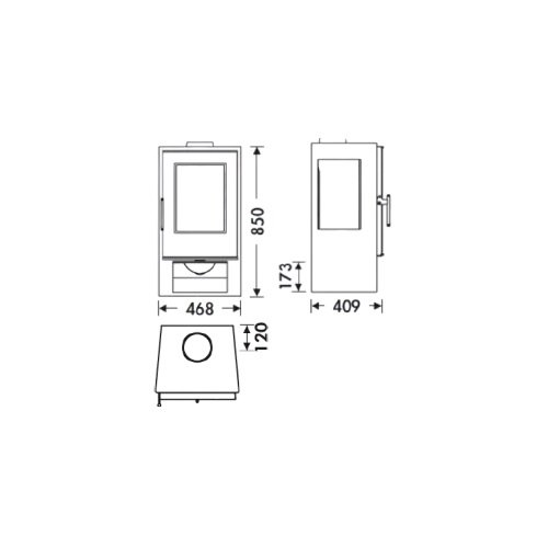 Poêle à bois étanche Andes - 7,5 Kw (3)