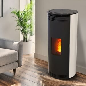 Poêle à granulés étanche Prévert sortie dessus - 8 Kw