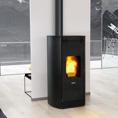Poêle à granulés étanche canalisable (sortie dessus concentrique) - MEO - 9KW