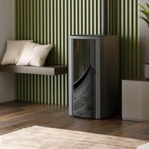 Poêle à granulés étanche (sortie dessus concentrique) Cristallo Silenzio Up - 9,2 Kw (2)