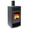 Poêle à Bois 14 KW MODERNA VITA – Double Combustion, Haute Performance, Range-Bûches Intégré