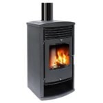 Poêle à Bois 14 KW MODERNA VITA – Double Combustion, Haute Performance, Range-Bûches Intégré