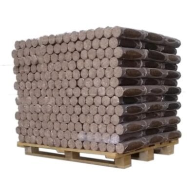 Bois Densifié Feuillus – Palette de 1 Tonne – 100 % Naturel, Fabriqué en FRANCE