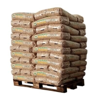 Pellet Bio Energie – Palette de 66 Sacs de 15 kg – 100% Résineux – Certifié DIN Plus, EN Plus A1, PEFC – Fabrication Allemande